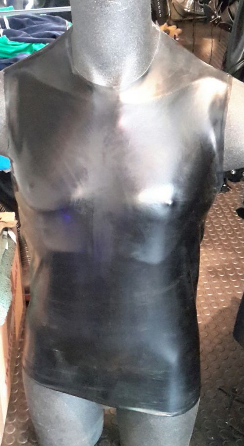 Rubber Sleeveless T-Shirt